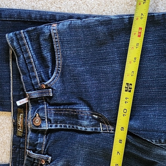 David Kahn Lauren Dark Wash Straight Leg Size 4 - Picture 8 of 14